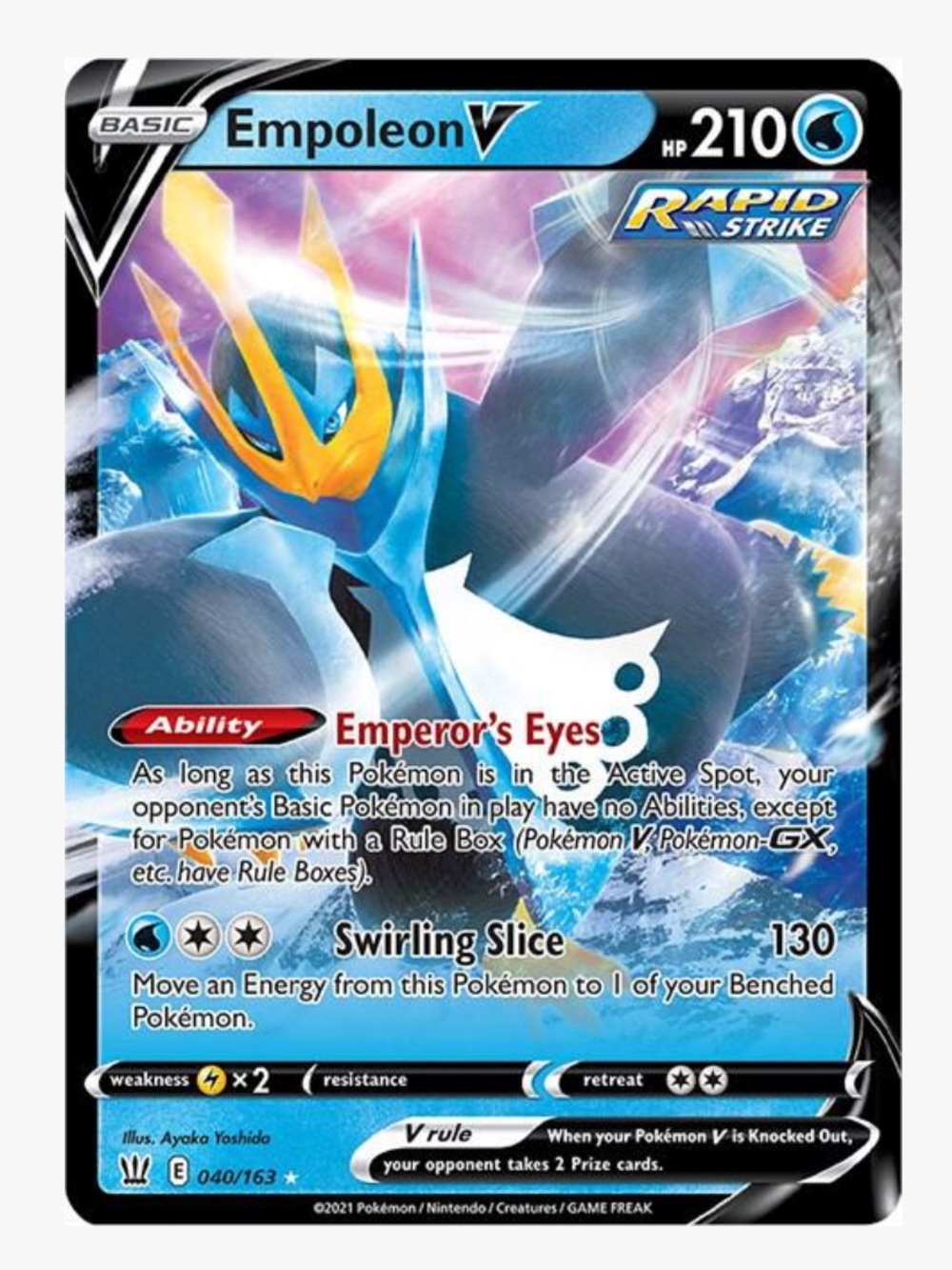 Empoleon V SWSH05: Battle Styles Pokemon Trading Card